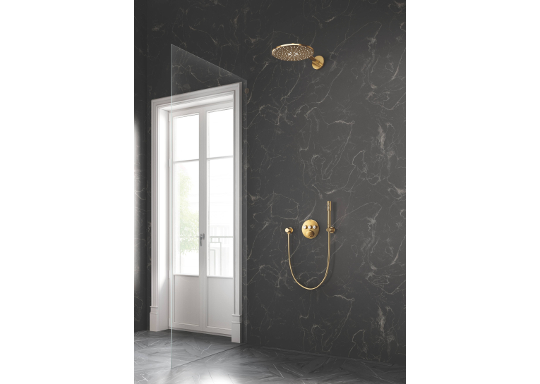 Верхній душ із кронштейном Grohe Rainshower 310 SmartActive 26475GL0 Золото