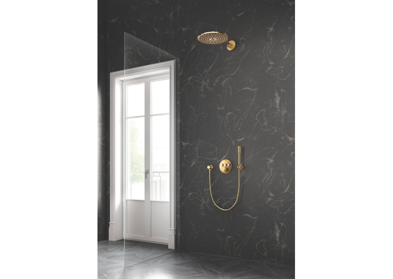 Верхний душ с кронштейном Grohe Rainshower 310 SmartActive 26475GL0 Золото