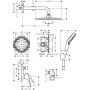 Душевой комплект Hansgrohe Crometta S 240 1jet Focus 8в1 27958000 хром