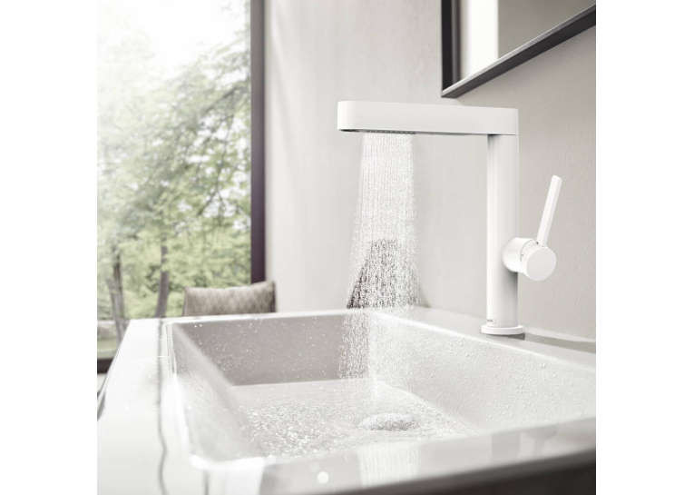 Смеситель Hansgrohe Finoris для раковины, белый матовый 76063700