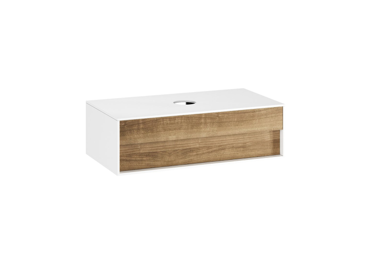 Тумба для раковини Ravak Step SD-1000 Білий/Горіх X000001418U (Знижений в ціні товар)