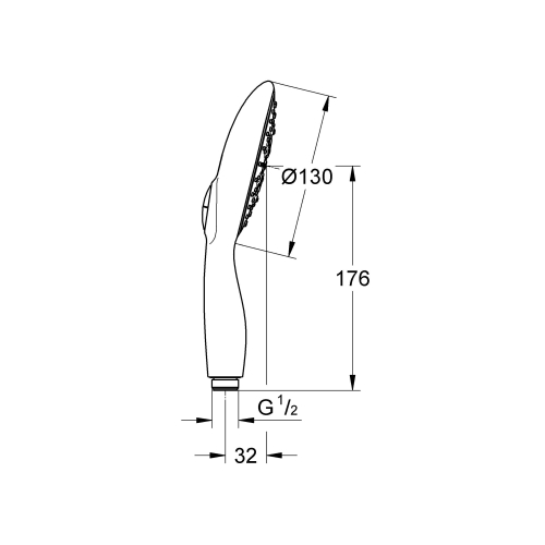 Ручной душ Grohe Power&Soul 27672A00 Графит