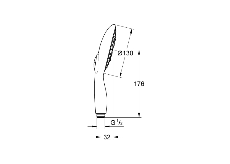 Ручной душ Grohe Power&Soul 27672A00 Графит