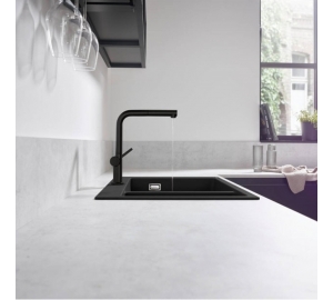 Смеситель Hansgrohe Talis M54 для кухонной мойки с выдвижным душем, черный матовый 72808670