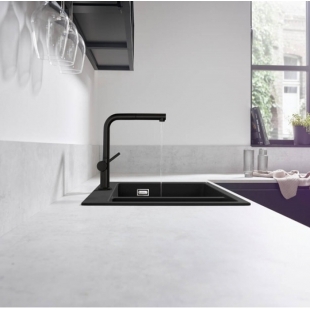 Смеситель Hansgrohe Talis M54 для кухонной мойки с выдвижным душем, черный матовый 72808670