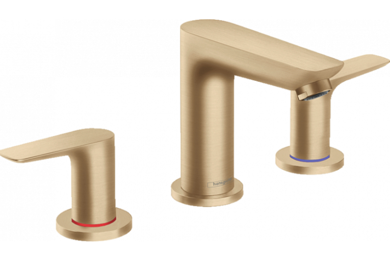 Змішувач для раковини на 3 отвори Hansgrohe Talis E Brushed Bronze 71733140