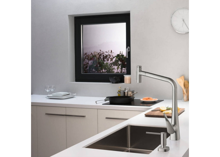Дозатор кухонний Hansgrohe A71 для миючого засобу 500 ml Stainless Steel 40468800