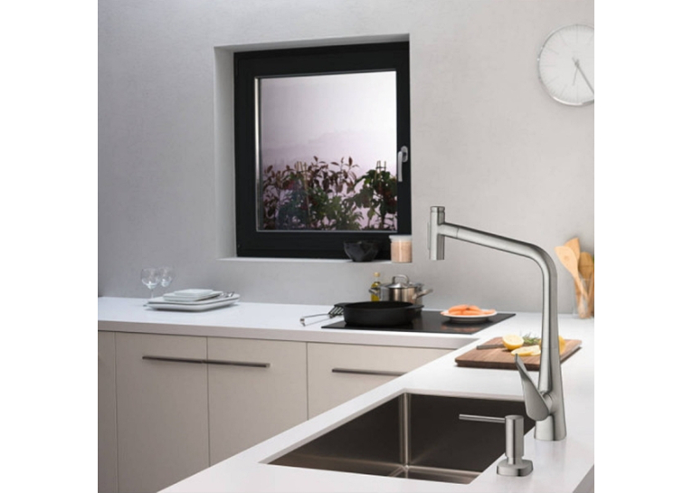 Дозатор кухонный Hansgrohe A71 для моющего средства 500 ml Stainless Steel 40468800