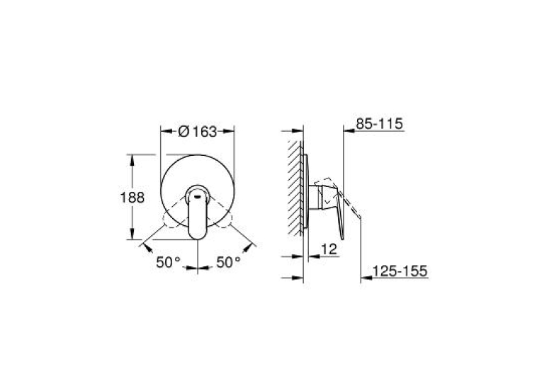 Смеситель для душа Grohe Eurosmart Cosmopolitan 19383000