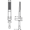 Душовий набір Hansgrohe Rainfinity 100 1jet із душовим шлангом 125 см 26857700