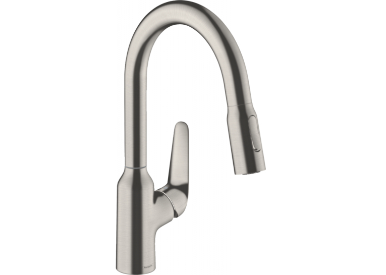 Смеситель для кухни Hansgrohe Focus M42 с выдвижным изливом Stainless Steel Finish 71801800