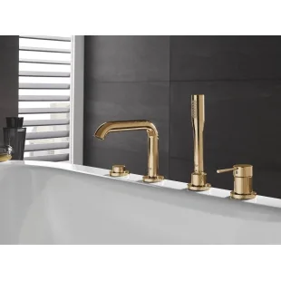 Смеситель для ванны на 4 отверстия GROHE Essence 19578GL1 Золото