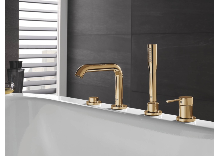 Смеситель для ванны на 4 отверстия GROHE Essence 19578GL1 Золото