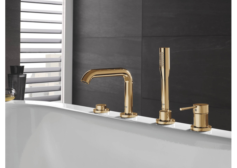 Смеситель для ванны на 4 отверстия GROHE Essence 19578GL1 Золото