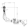 Сифон для ванны Hansgrohe Exafill S Basic с наполнением 58115180
