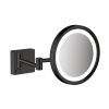 Дзеркало косметичне Hansgrohe AddStoris 41790670 з підсвічуванням LED чорний матовий (Пошкоджене пакування)