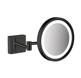 Дзеркало косметичне Hansgrohe AddStoris 41790670 з підсвічуванням LED чорний мат..