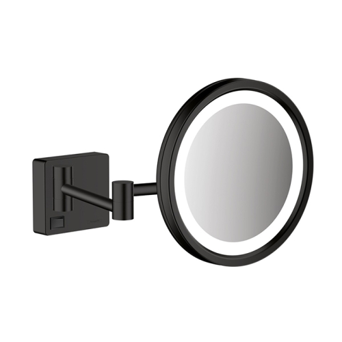 Дзеркало косметичне Hansgrohe AddStoris 41790670 з підсвічуванням LED чорний матовий (Пошкоджене пакування)