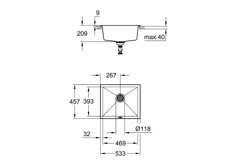 Кухонна мийка Grohe K700U 31654AP0