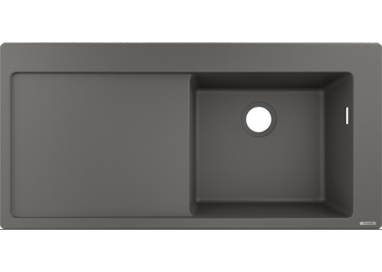 Кухонная мойка Hansgrohe S514-F450 с сушилкой слева Stonegrey 43314290