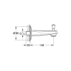 Вилив для ванни з перемикачем Grohe BauContemporary 13254000
