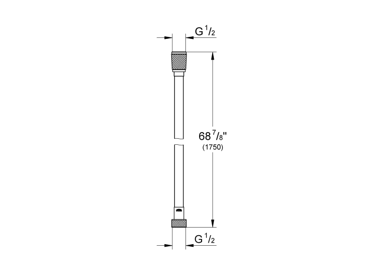 Душовий шланг GROHE Silverflex 28388DC0 Сталь