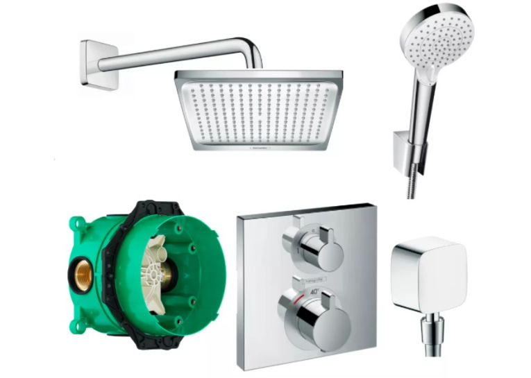 Комплект скрытого монтажа Hansgrohe Ecostat E для душа 6в1 20190008