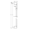 Душевая штанга Hansgrohe Unica 90 см Chrome 27609000