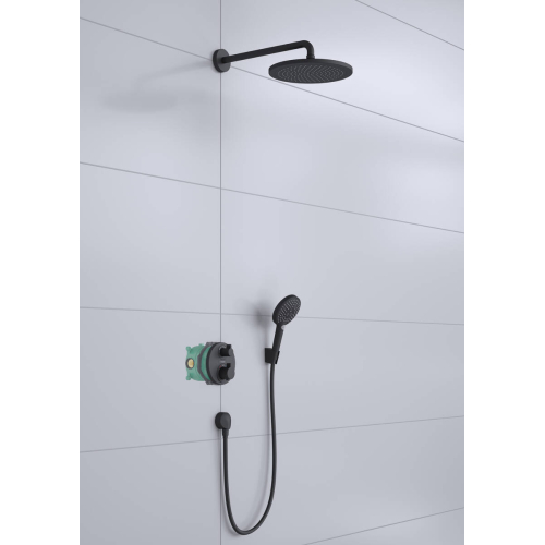 Душевая система с термостатом Hansgrohe Croma 280 Ecostat S 27961670 черный матовый