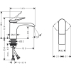 Смеситель Hansgrohe Vivenis для раковины, белый матовый 75012700