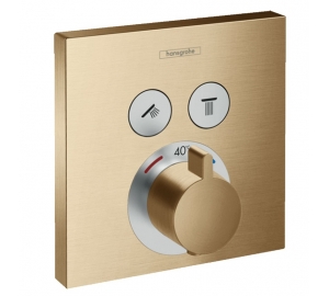 Термостат для душа Hansgrohe ShowerSelect Brushed Bronze 15763140