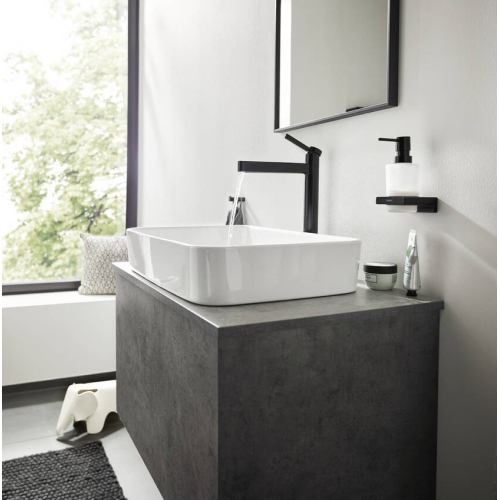 Дозатор для рідкого мила Hansgrohe AddStoris 41745670 чорний матовий (Пошкоджене пакування)