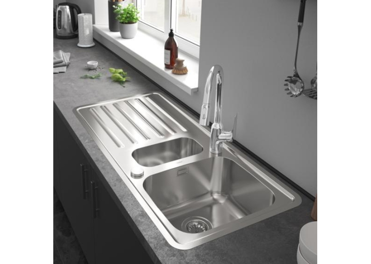 Кухонная мойка Hansgrohe S4113-F540 на столешницу 1075х505 с сифоном automatic 43339800