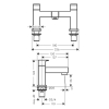 Смеситель на борт ванны Hansgrohe Vernis Shape 71452000 хром