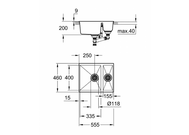 Кухонна мийка Grohe Sink K500 31648AP0