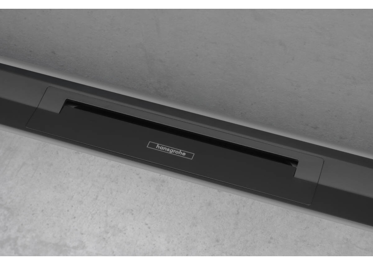 Верхняя часть Hansgrohe "RainDrain Flex" для канала (пристенная) 900 мм Matt Black 56052670
