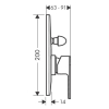 Змішувач для душу Hansgrohe Vernis Shape 71458670 чорний матовий