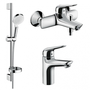 Набор смесителей для ванны 3 в 1 Hansgrohe Novus 1152019