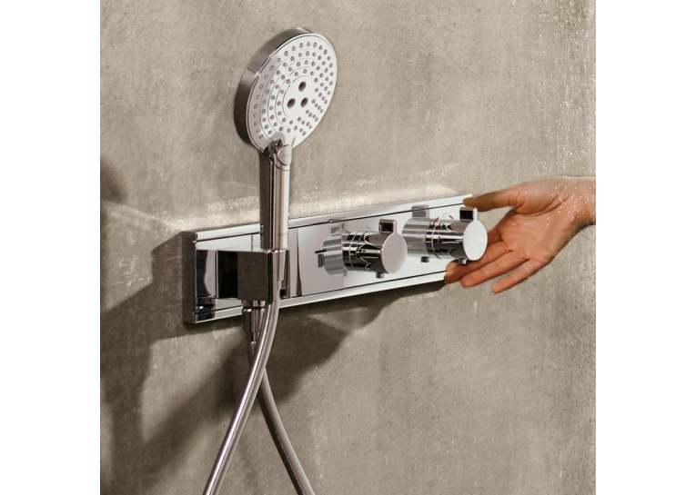 Термостат Hansgrohe RainSelect скрытого монтажа на 2 потребителя White/Chrome 15355400