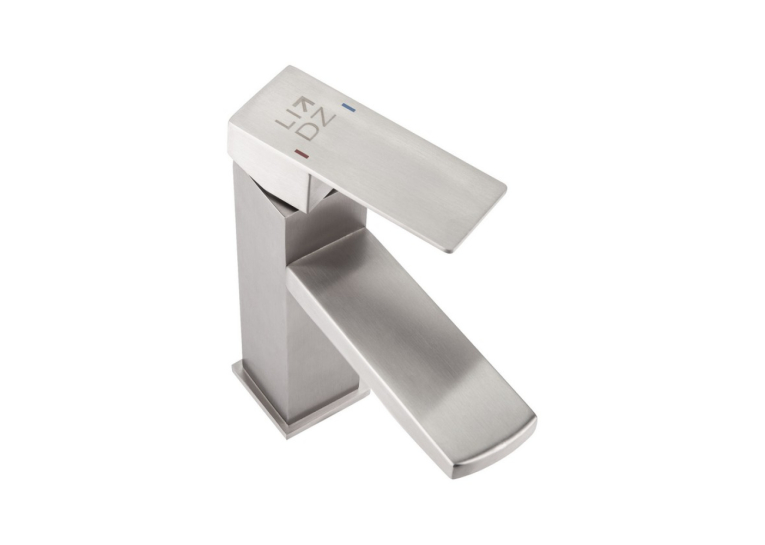 Смеситель для раковины Lidz Kubis 001F (k35) LDKUB001FNKS28534 Nickel