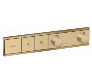 Термостат Hansgrohe RainSelect скрытого монтажа на 2 потребителя Brushed Bronze 15380140