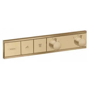 Термостат Hansgrohe RainSelect прихованого монтажу на 2 споживачі Brushed Bronze 15380140