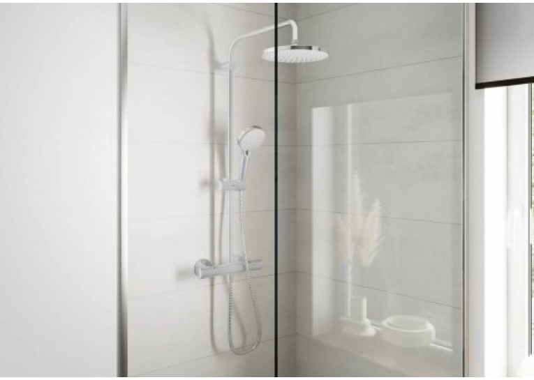 Душова система Hansgrohe Vernis Blend Showerpipe 200 1jet з термостатом 26276000 хром