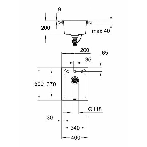 Кухонная мойка Grohe EX Sink K700 31650AP0