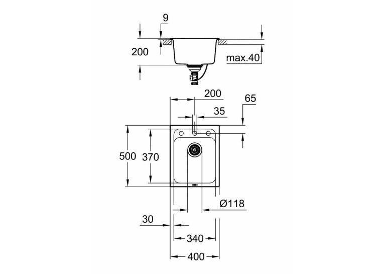 Кухонная мойка Grohe EX Sink K700 31650AP0