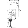 Смеситель Hansgrohe Vivenis для раковины, хром 75030000