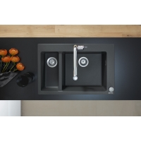Кухонный комплект мойка со смесителем Hansgrohe C51-F450-08, хром 43219000