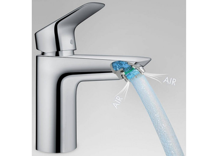 Смеситель для раковины Hansgrohe Logis 100 с донным клапаном 71104000