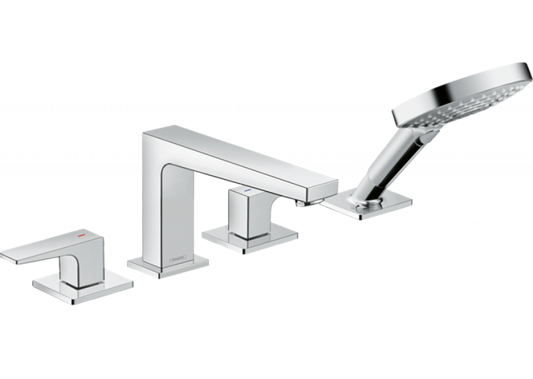 Смеситель на борт ванны Hansgrohe Metropol Secuflex хром 32552000