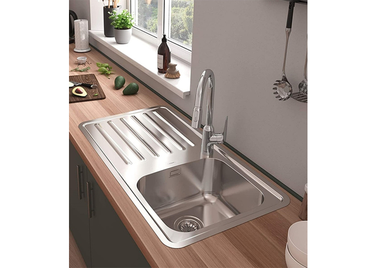 Кухонна мийка Hansgrohe S4111-F340 на стільницю 915х505 із сифоном 43340800